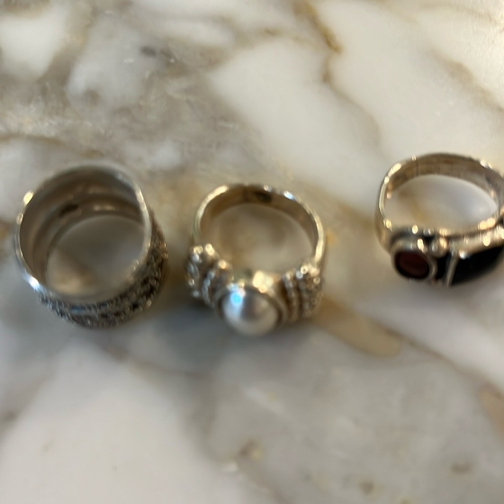Mexican silver rings